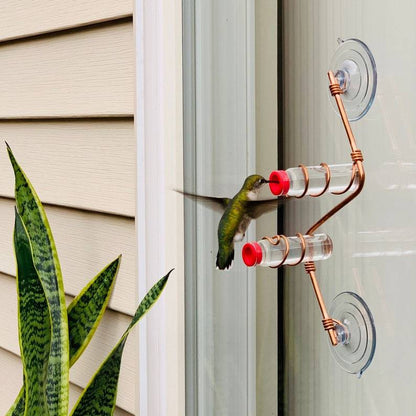 🔥Letzter Tag - 70 % Rabatt🔥Geometrischer Kolibri-Futterspender für Fenster🐦