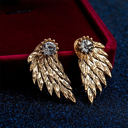 '' I Will Be Always Here With You '' Angel Wing Earrings