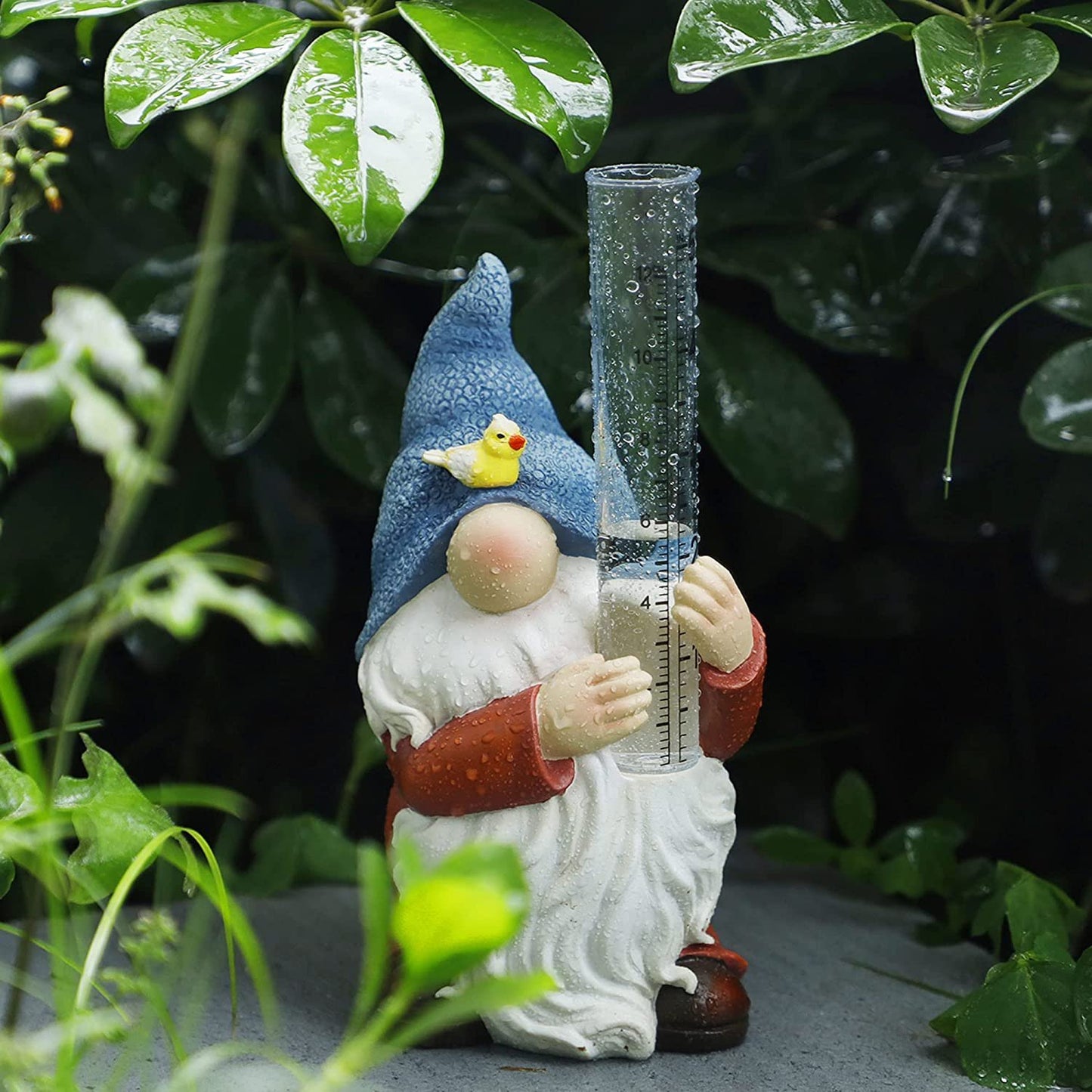 Gartenzwerg-Regenmesser-Skulptur 