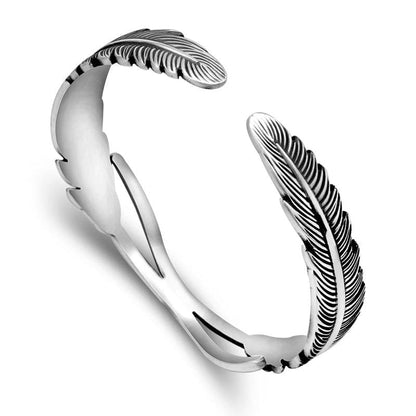 '' I will be always here with you '' Feather Bracelet