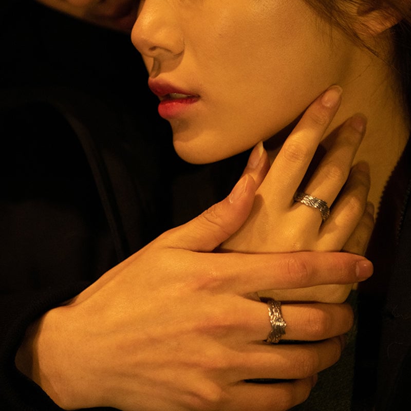 '' I Will Be Always Here With You '' Angel Wing Ring