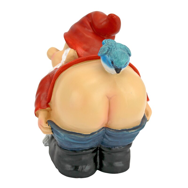 Loonie Moonie Bare Buttocks Garden Gnome Statue