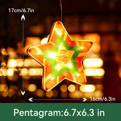 Weihnachts-Fenster-Hängelichter