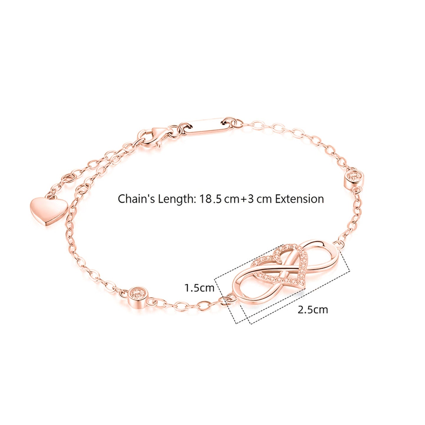 ''I Love You To Infinity And Beyond '' Infinity Love Necklace