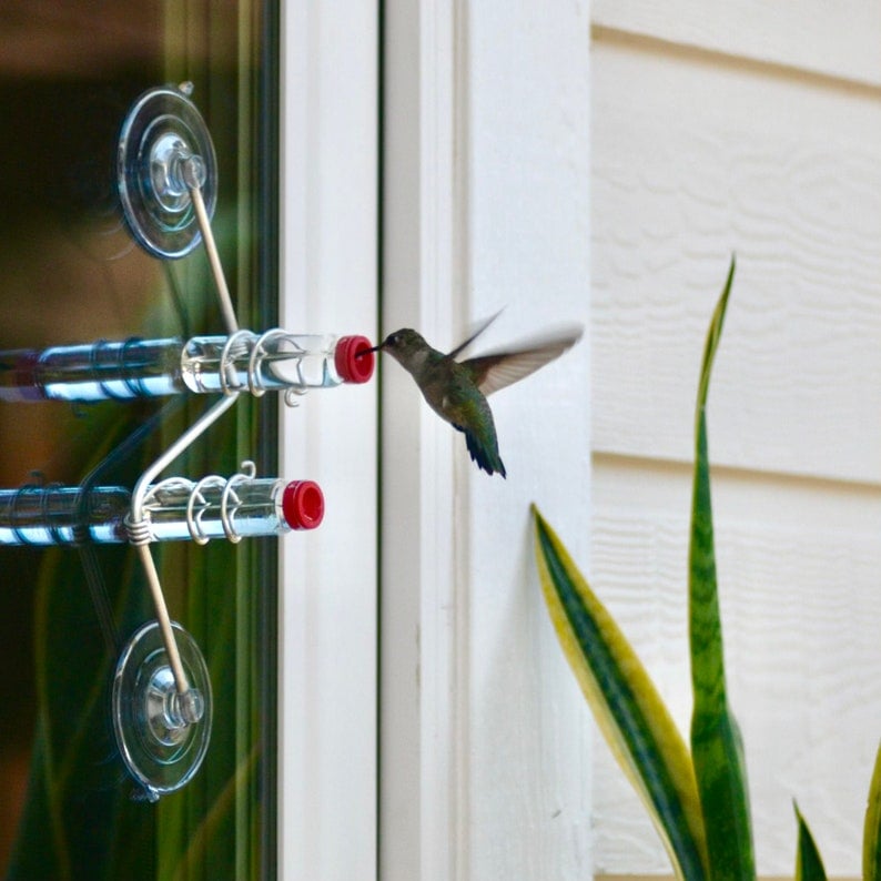 🔥Letzter Tag - 70 % Rabatt🔥Geometrischer Kolibri-Futterspender für Fenster🐦