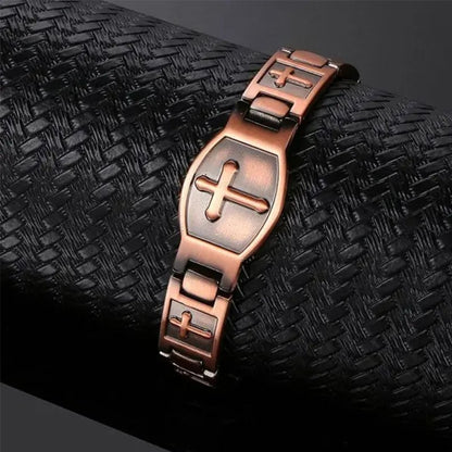 '' Walk with lord '' Cross Bracelet