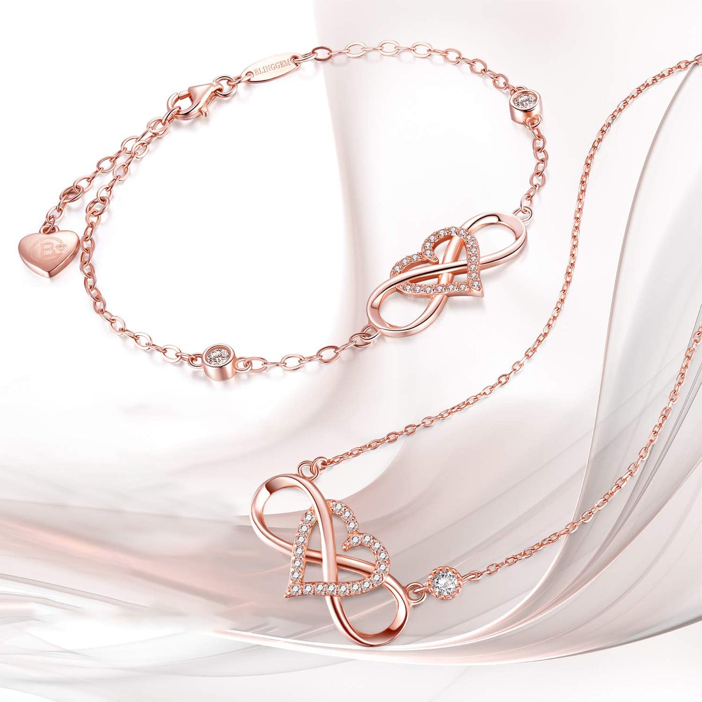 ''I Love You To Infinity And Beyond '' Infinity Love Necklace